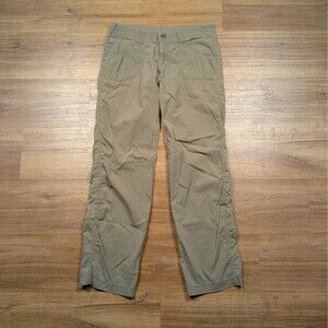 Kuhl Splash Pants Womens 6 Green Hiking Outdoors Cotton Nylon Lightweight